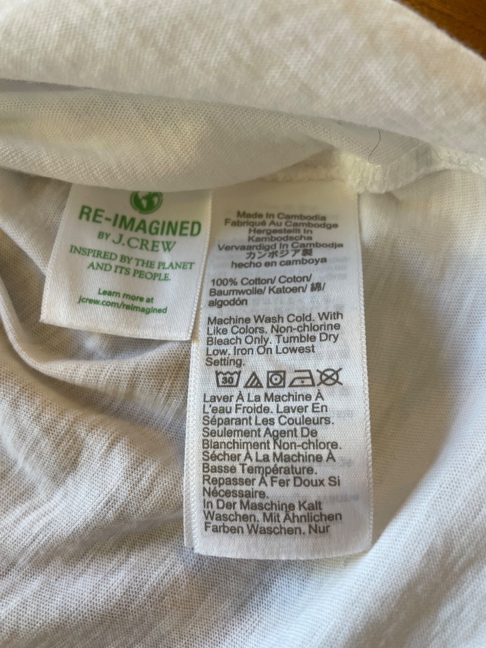 JCrew V-neck White TShirt - Picture 3 of 4